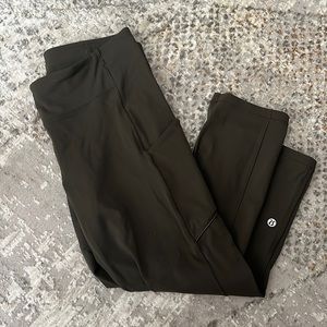 Lululemon Dark Green Crop Leggings